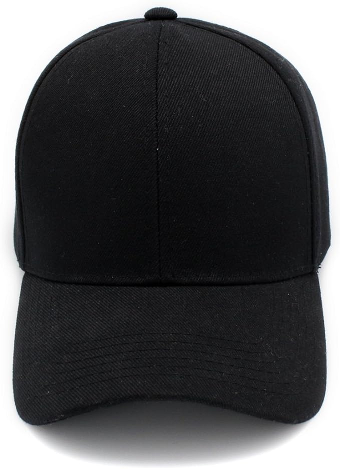 Custom All-Ages Baseball Cap Black