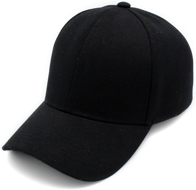 Custom All-Ages Baseball Cap Black
