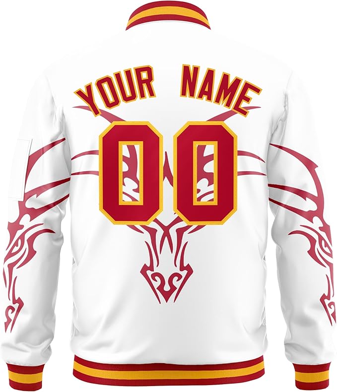 Custom Baseball Caging Jacket Red/White
