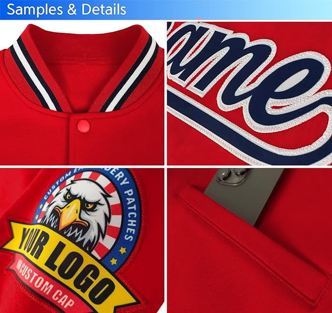 Custom Baseball Caging Jacket Red/White
