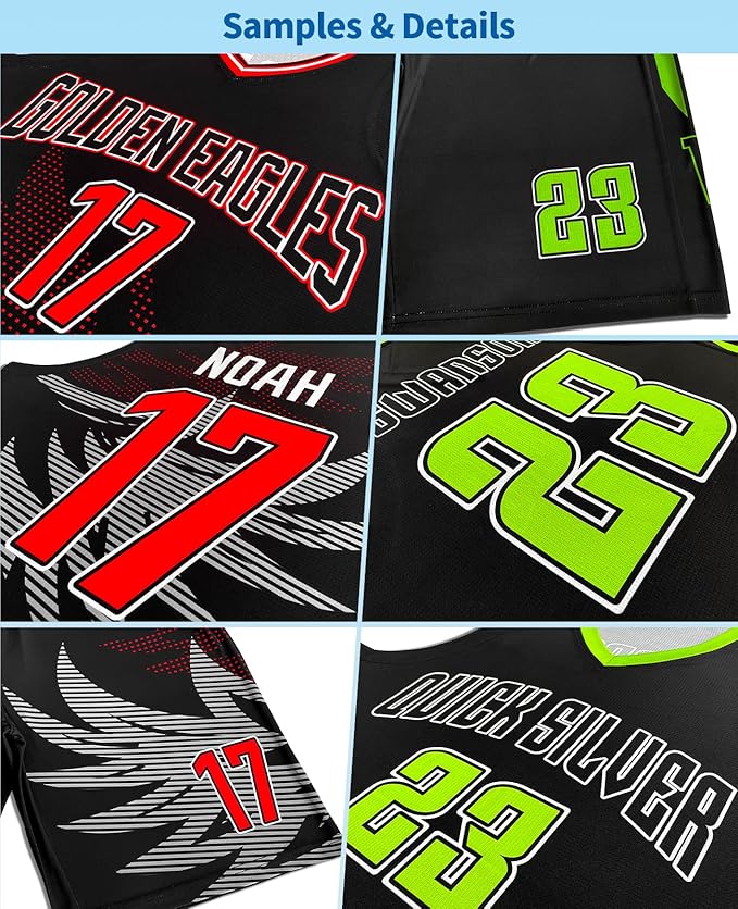 Custom Red, Navy, and White Basketball Uniform - Personalized Team Gear