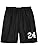 AMERICAN FOOTBALL CUSTOM BLACK TRAINING SHORTS