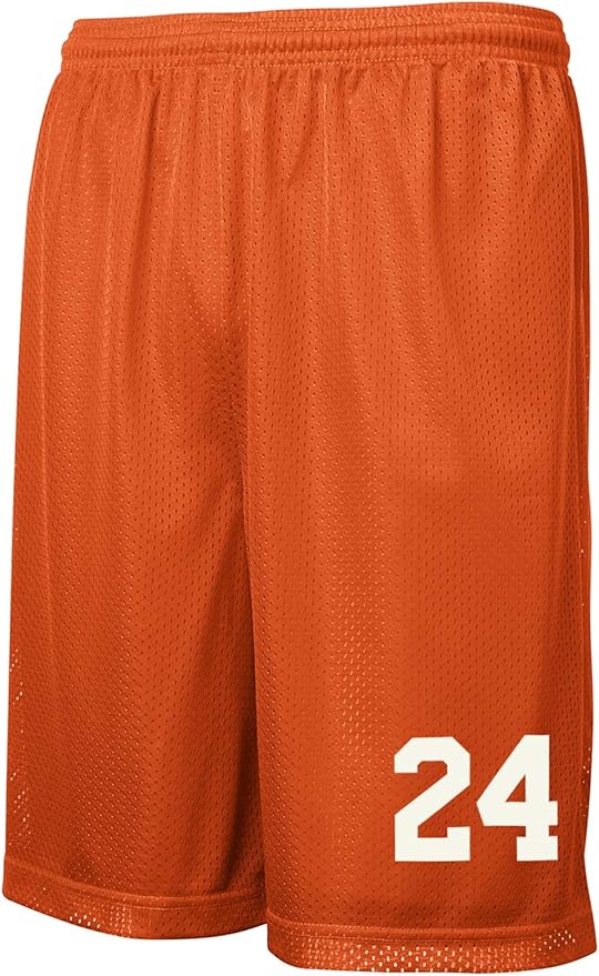 AMERICAN FOOTBALL CUSTOM ORANGE TRAINING SHORTS