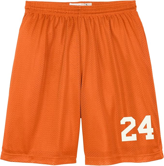 AMERICAN FOOTBALL CUSTOM ORANGE TRAINING SHORTS