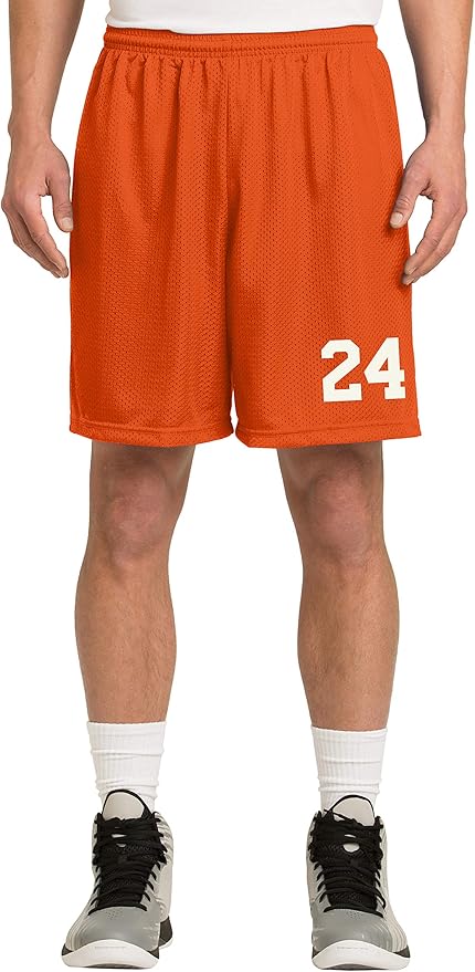 AMERICAN FOOTBALL CUSTOM ORANGE TRAINING SHORTS
