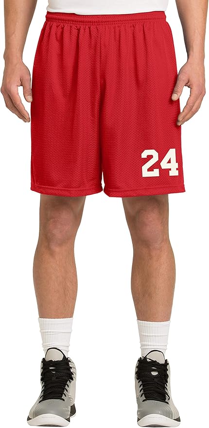 AMERICAN FOOTBALL CUSTOM RED TRAINING SHORTS