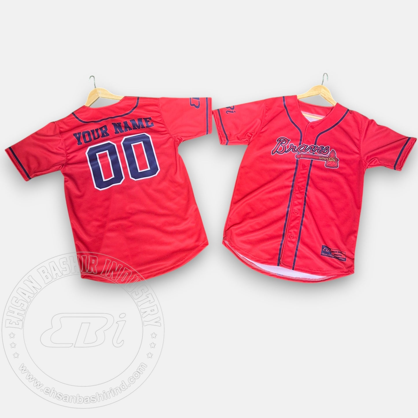 Red Atlanta Braves Alternate Team Jersey, Custom made Softball Jerseys, Fast Pitch Jerseys, Fan Jerseys