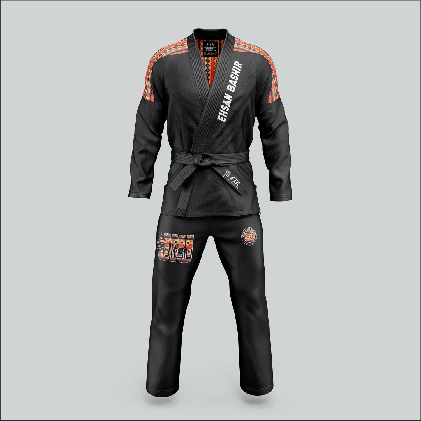 Stealth Black Sublimated Panel & Embroidered BJJ Gi