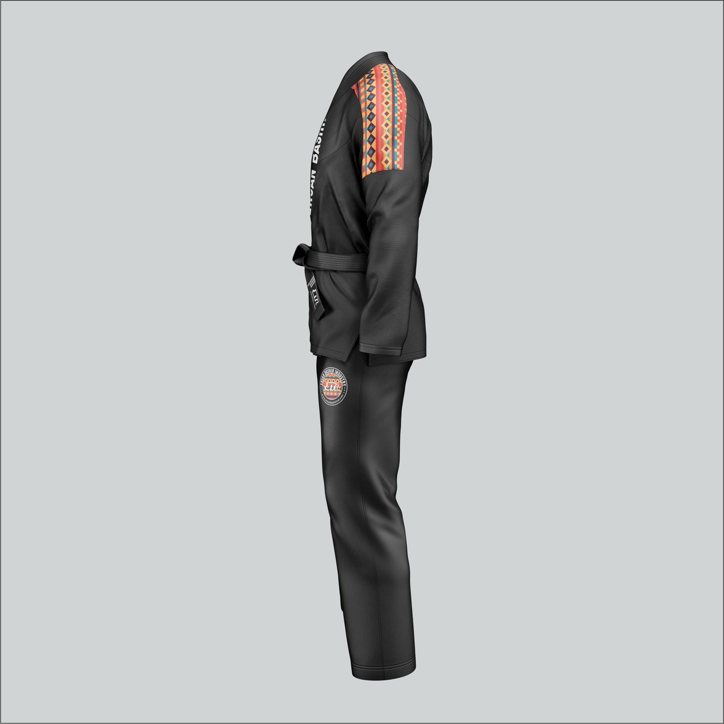 Stealth Black Sublimated Panel & Embroidered BJJ Gi