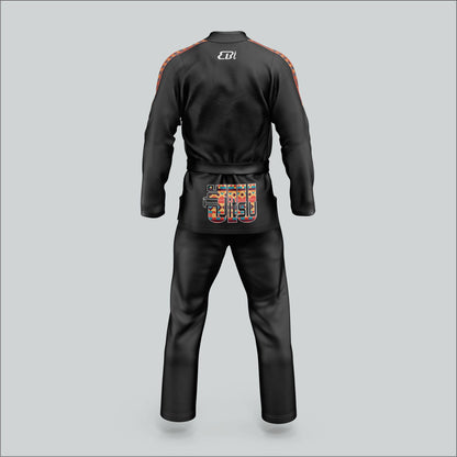 Stealth Black Sublimated Panel & Embroidered BJJ Gi