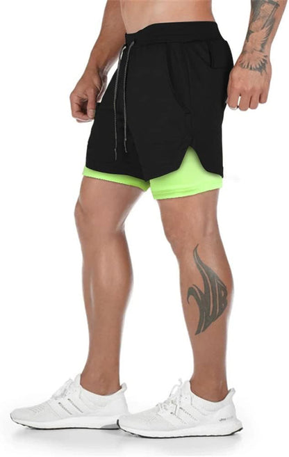 EBI MUAY THAI SHORTS (Black/Light Green)