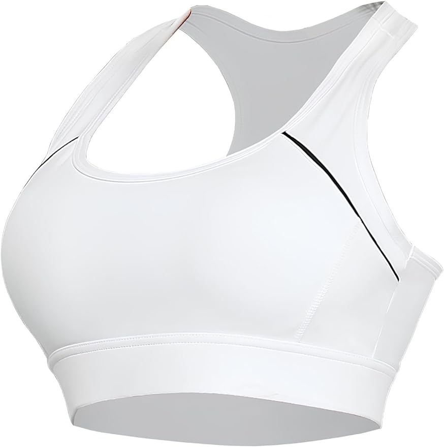 Sports Bras for Women High Support (White)