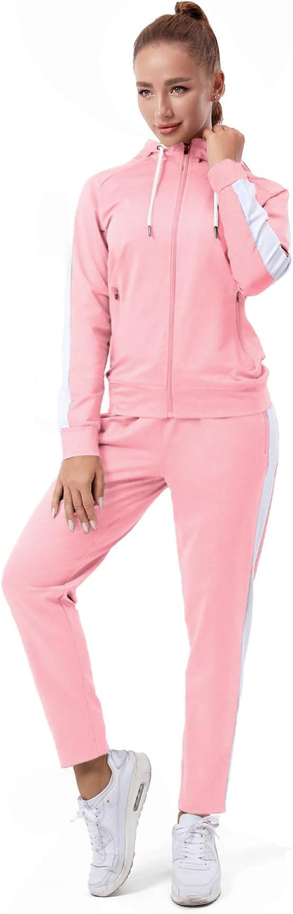 Custom Track Suit For Women Army Pink
