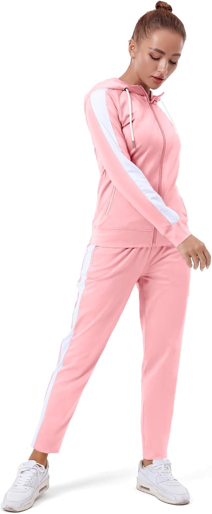 Custom Track Suit For Women Army Pink