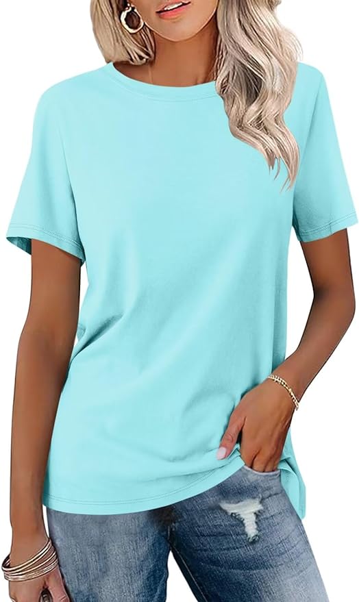 Custom T-Shirt For Women B Lake Blue