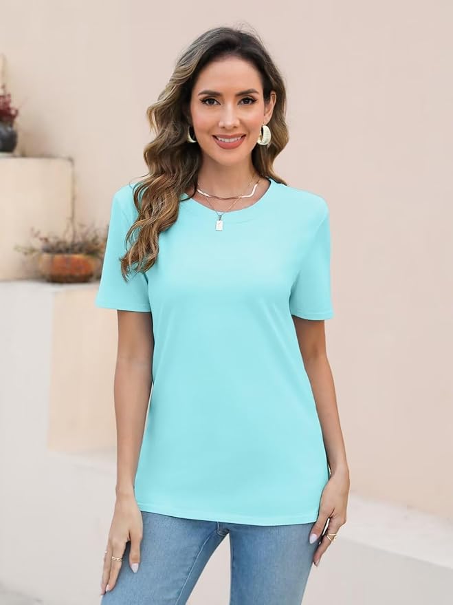 Custom T-Shirt For Women B Lake Blue