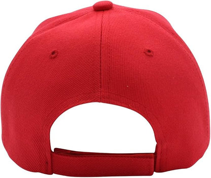 Custom All-Ages Baseball Cap Red