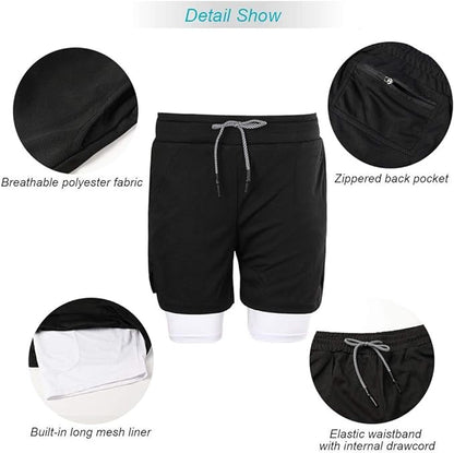 EBI MUAY THAI SHORTS (Black/White)