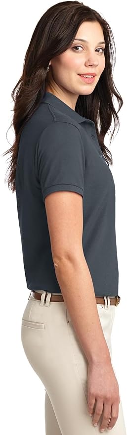 Custom Polo Shirt For women Steel Grey