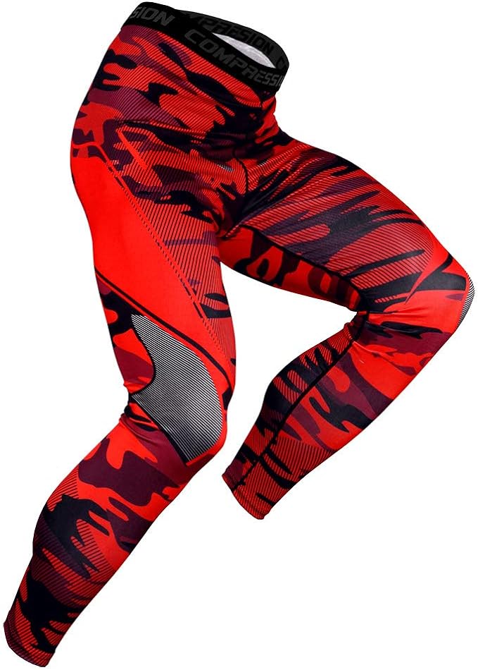 EBI MMA Spats for Men (Red Camo)