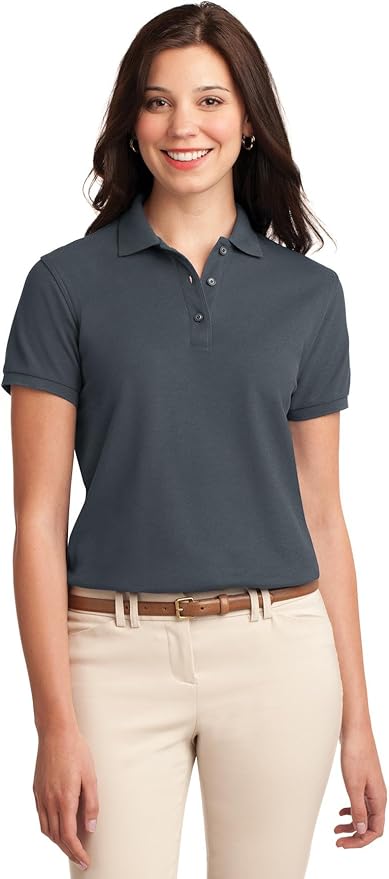 Custom Polo Shirt For women Steel Grey