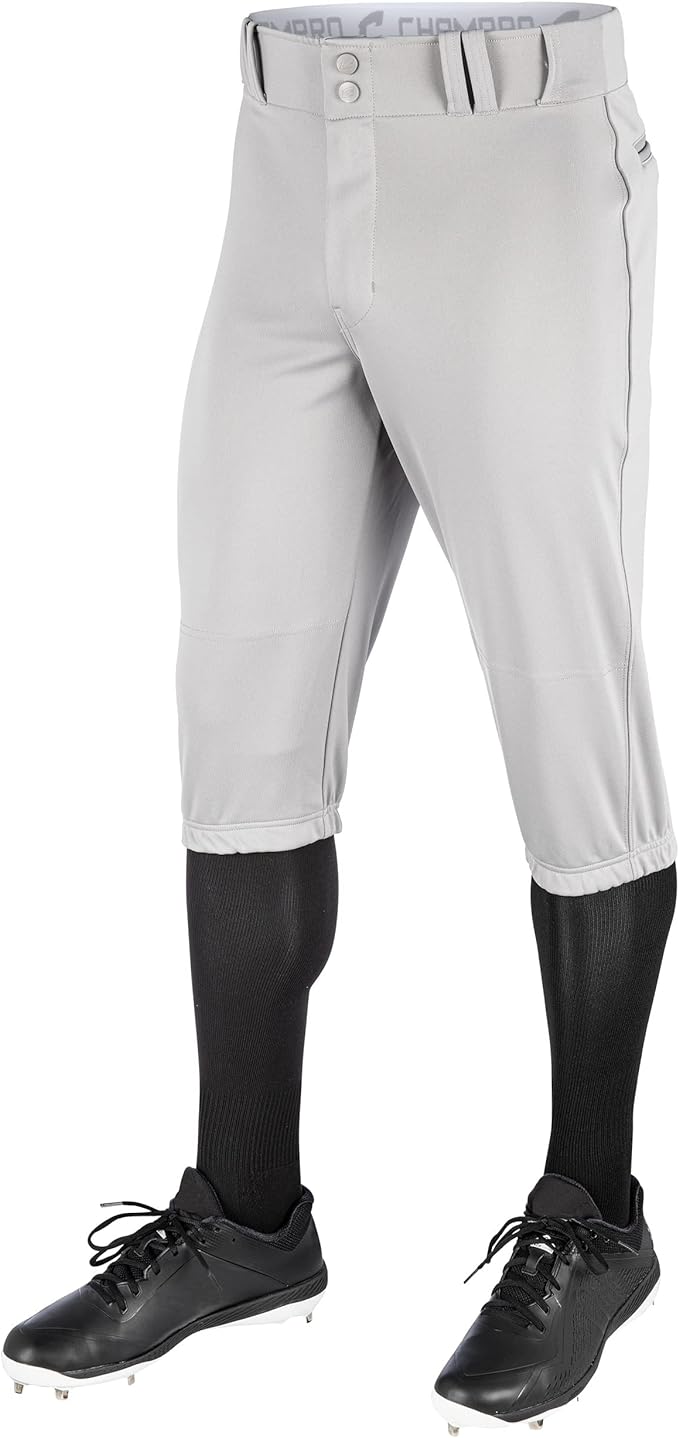 "Custom Black Baseball Pants - Short and Long Styles"