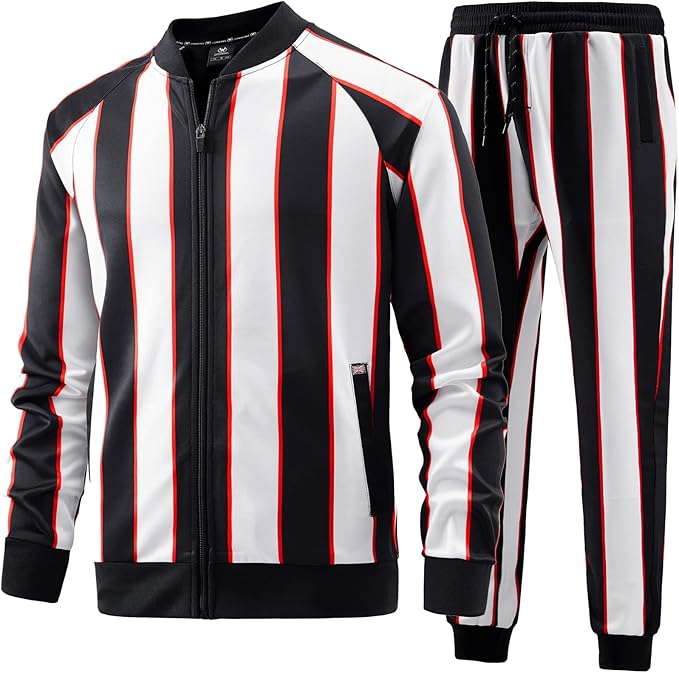 Custom Track Suit For Men White/Black