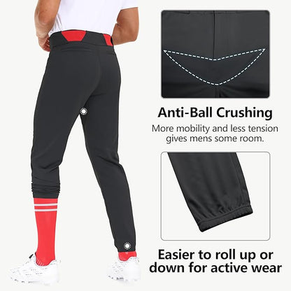 "Custom Black Baseball Pants - Short and Long Styles"