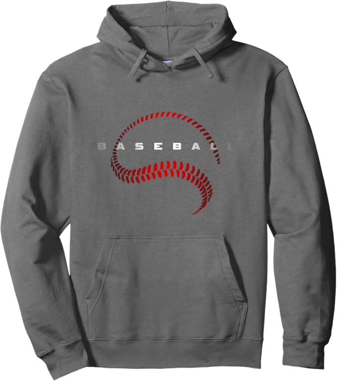 Custom Baseball hoodie Asphalt Grey