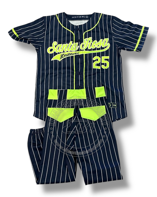 Home and Away Baseball Button Up jerseys and pants